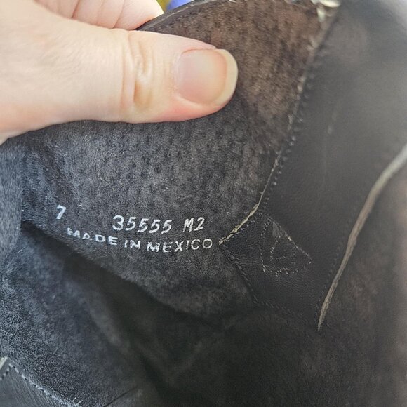 Seychelles Vintage Women's Black Leather Western Cowboy Cowgirl Boots Size 7 - Picture 11 of 13